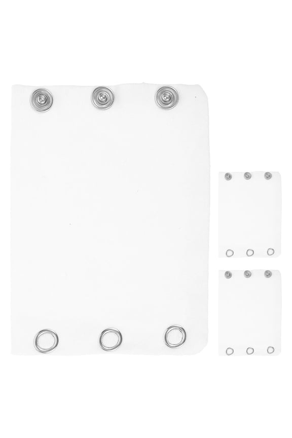 7Pcs Adjustable Bodysuit Extenders Cotton White Versatile Design Snap Closure For Daily Wear