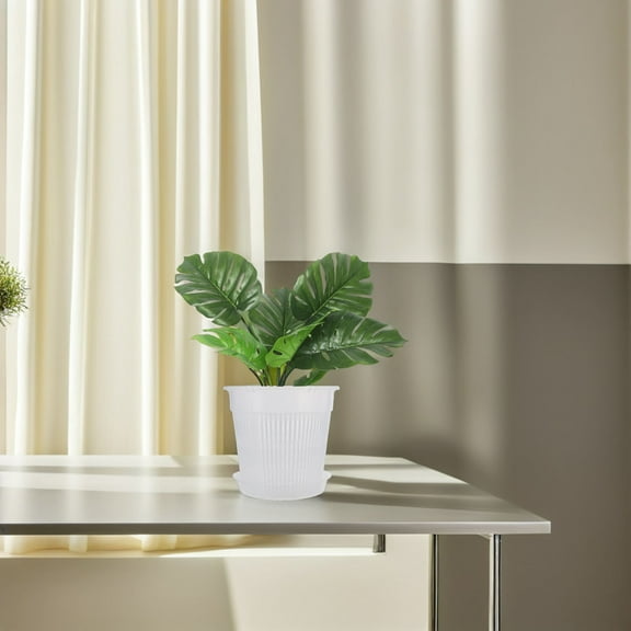 OFFIGAM 7-Piece Transparent Orchid Pots with Drainage Holes for Phalaenopsis Orchids, and Reusable Plant Containers