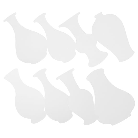 OFFIGAM Vase Shape Stencils for Painting, Craft Supplies, Thick White Cardboard, Ideal for Art Projects