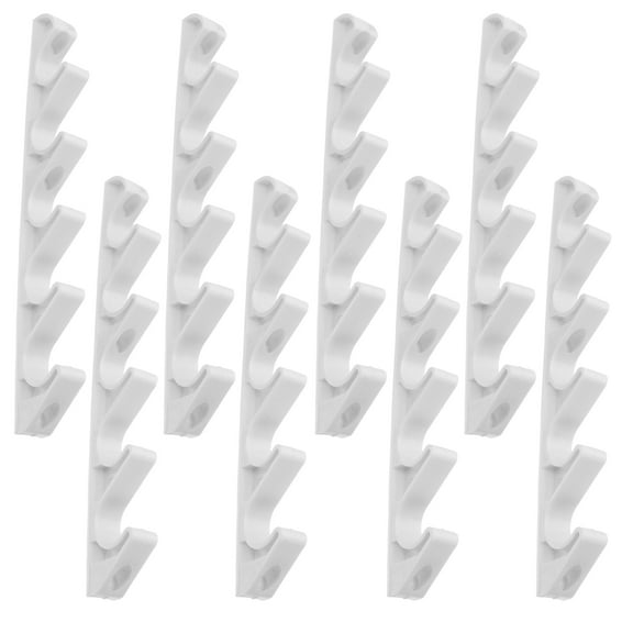 OFFIGAM White Nylon Furniture Adjustment Brackets 8 Pieces for Home Patio Lounge Chairs and Outdoor Furniture