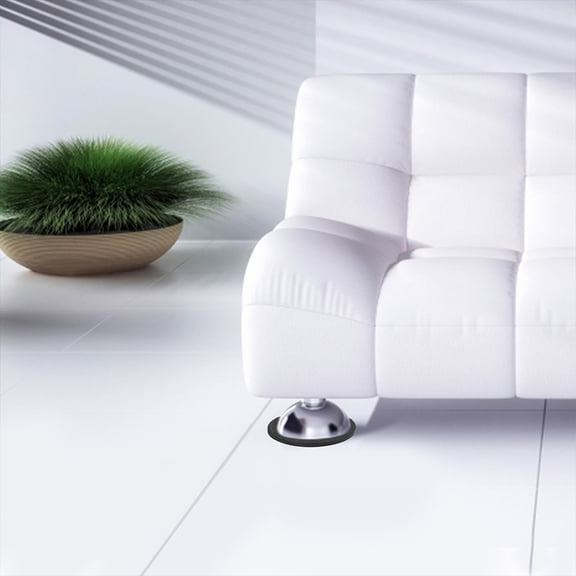 OFFIGAM 8Pcs Black Caster Cups EVA Pads for Table Feet Protection and Height Compensation