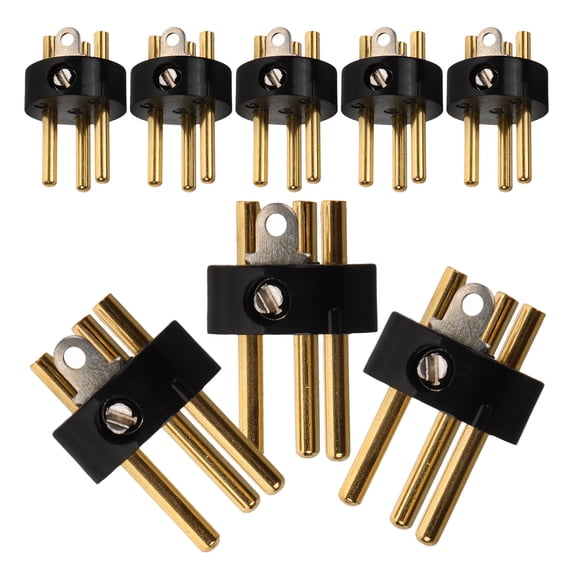 OFFIGAM 8Pcs Black Xlr Balance Head Microphone Cable Plug for Ktv Sound Equipment