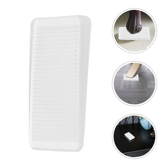 OFFIGAM 8Pcs Clear Furniture Leveling Wedges Plastic Shims for Table Legs Protect Floors