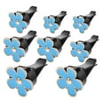 thumbnail image 1 of OFFIGAM 8Pcs Flower Car Diffuser Accessory Sky Blue Air Vent Clips for Women Driving, 1 of 8
