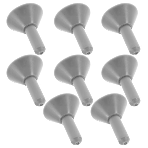 OFFIGAM 8Pcs Grey Tent Pole Cover Caps Durable Weather Resistant Camping Supplies