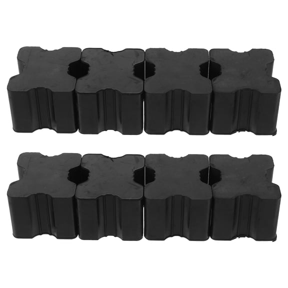 OFFIGAM Universal Black Rubber Lift Blocks for Vehicle Maintenance Shock Absorption Car Accessories