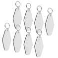 thumbnail image 1 of OFFIGAM DIY Sublimation Blank Keychains White Wood for Creative Handicrafts 8Pcs, 1 of 7
