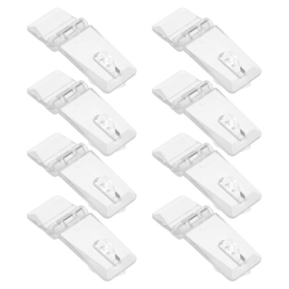 OFFIGAM 8Sets Transparent Box Buckle Hasp Lock Acrylic Snap-in Drawer Lock Hasps
