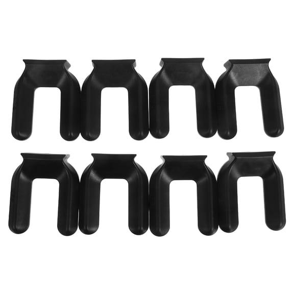 OFFIGAM Black Chair Leg Pads with Non- Caster Cups Floor Protectors for Hardwood and Tile