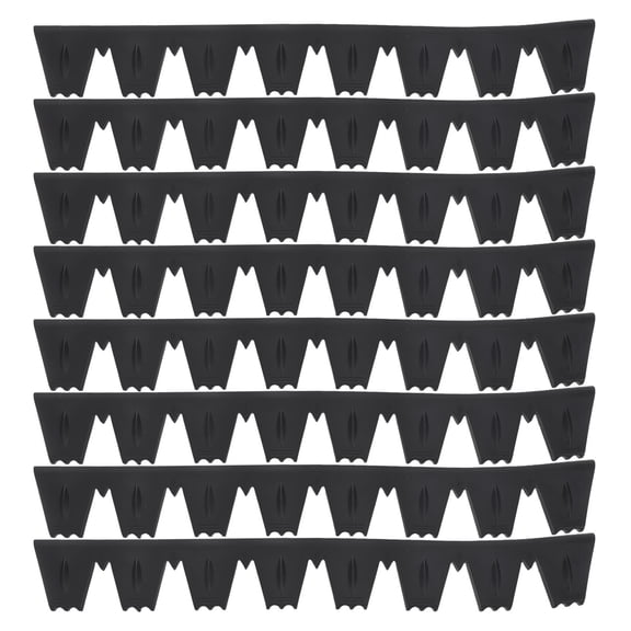 OFFIGAM 8pcs Bumper Scrape Guard Rubber Black for Car Owners and Road Impacts