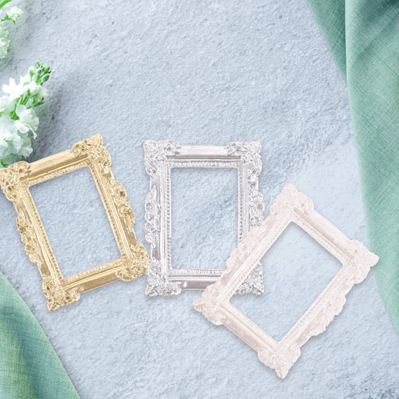 OFFIGAM 9pcs DIY Mini Picture Frames European Style Mini Photo Frame Phone Case Miniature Picture Frame Decor