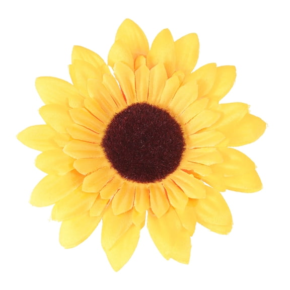 OFFIGAM 9pcs Realistic Yellow Artificial Sunflowers for Home Decor and Craft Projects, Silk Cloth Flowers, 10cm