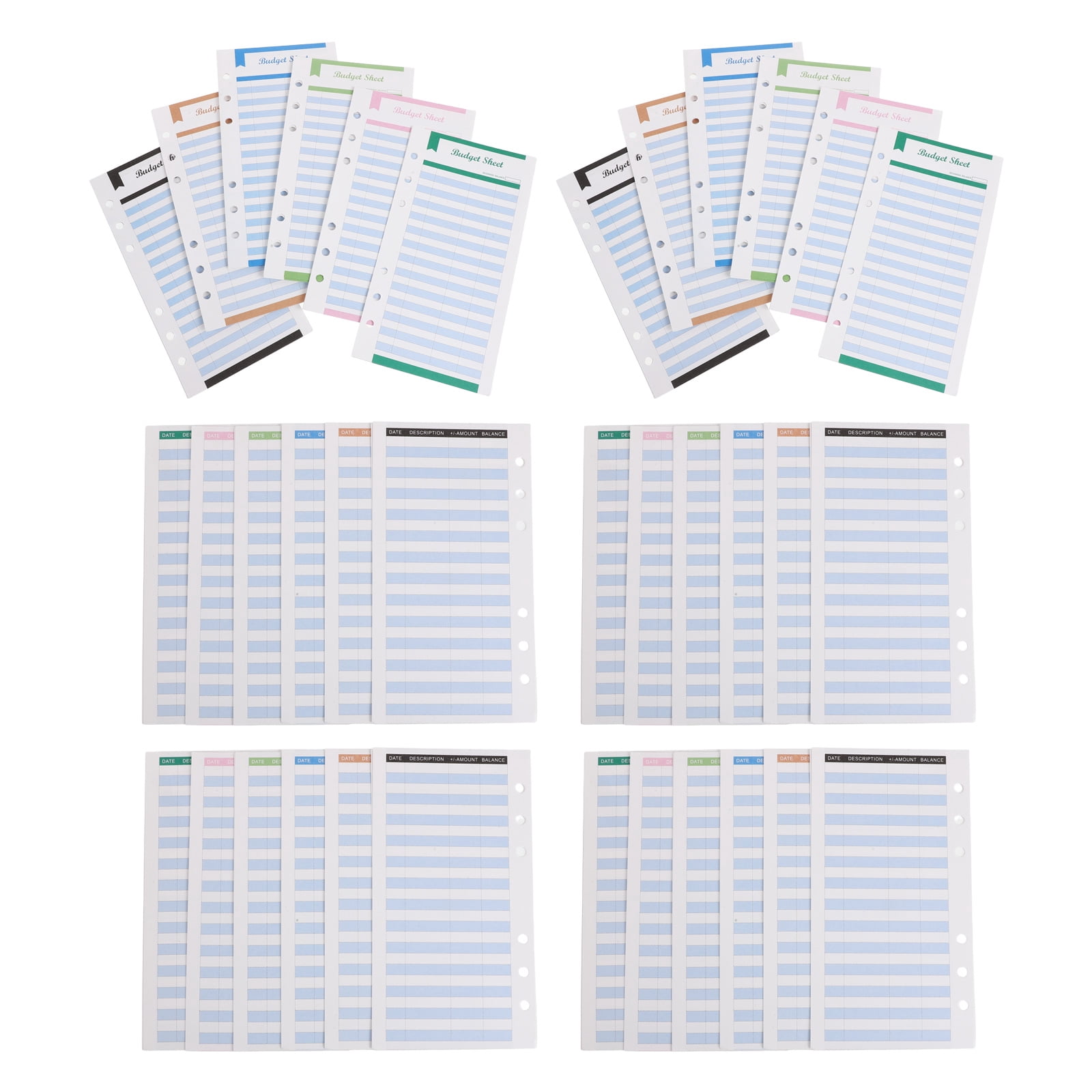 OFFIGAM A6 Budget Planner Inserts for 6 Binder, Multi- Envelope Wallet ...