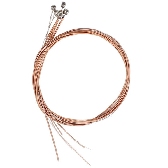 OFFIGAM Phosphor Bronze Acoustic Guitar Strings 6-Pack with Assorted Colors for Replacement and Performance Use
