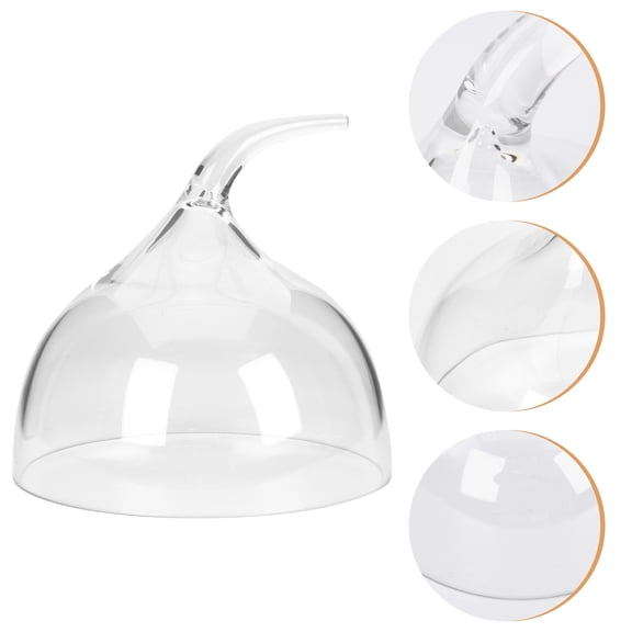 OFFIGAM Acrylic Dome Cloche Cover for Cake Transparent Food Display 1Pack