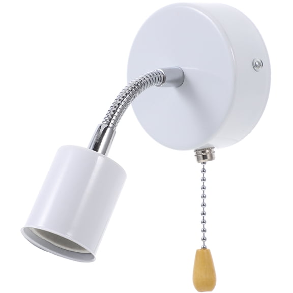 OFFIGAM Adjustable Angle Wall Lamp Socket White Alloy 1 Set