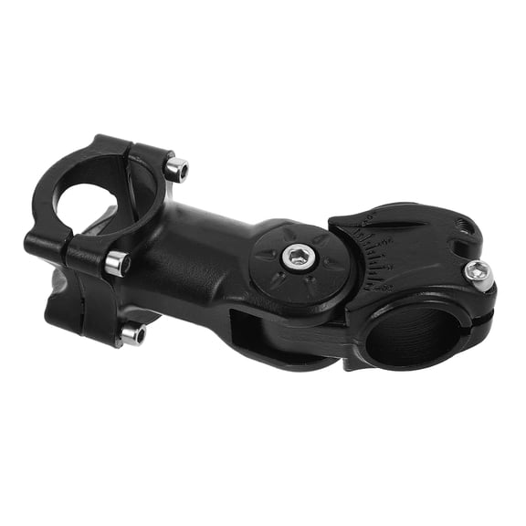 OFFIGAM Aluminum Alloy Bike Stem Extender, Adjustable, Black, Foldable for Versatile Use