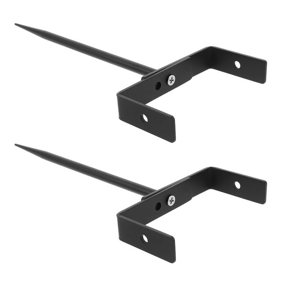 OFFIGAM Black Metal Adjustable Downspout Bracket for 24 Inch Pipes, Support with Easy Installation for Gutter Systems