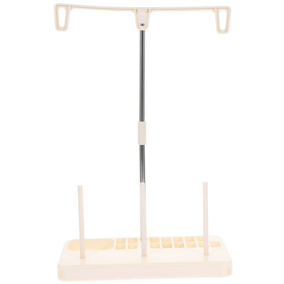 OFFIGAM White Metal and Plastic Sewing Machine Thread Stand for Efficient Thread Organization and Storage