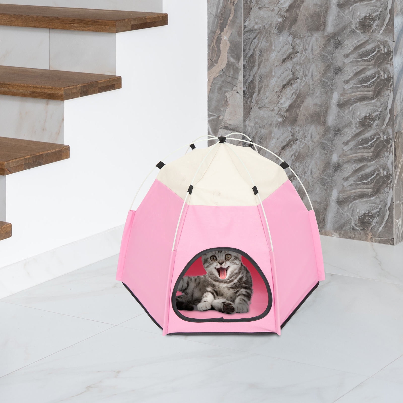 OFFIGAM Foldable Pet Tent for All Seasons, Cozy Indoor Sleeping Tent for Dogs and Cats