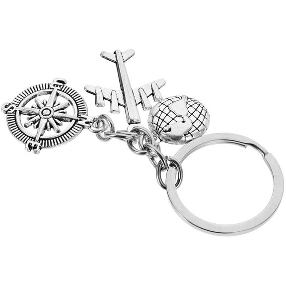 OFFIGAM Alloy Airplane Keychain Decorative Key Holder for Keys, Bags, Backpacks - Unique Hanging Accessory
