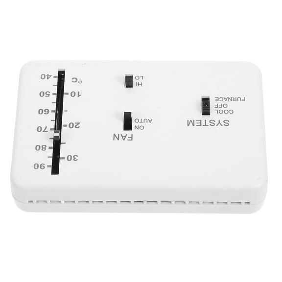 OFFIGAM Analog Thermostat White ABS Heating and Cooling Management for Home Use 1Pack