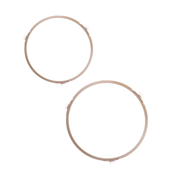 OFFIGAM Microwave Turntable Rings 2-Pack Assorted Colors Durable PP Oven Replacement for Home Kitchen Use