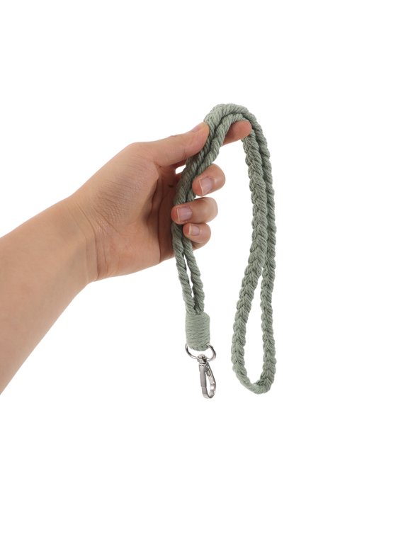 2-Pack Boho Macrame Rope Keychain Lanyards, Decorative Multifunctional Straps for Keys, Bags, and Accessories
