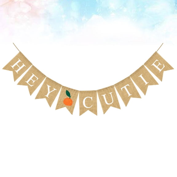 OFFIGAM Autumn Burlap Swallowtail Banner Garland Set with Letter Bunting for Thanksgiving Party Decoration Hanging