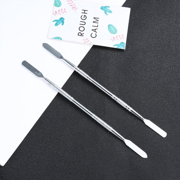 OFFIGAM 2Pcs Compact Plated Silver Double-End Spudger Repairing Stick for Laptop and Phone