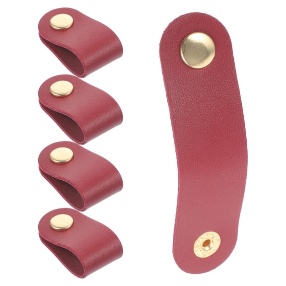 OFFIGAM Back to School 5pcs Faux Cable Organizer Straps Portable Fastening Cable Winder For Home And Office For Audio