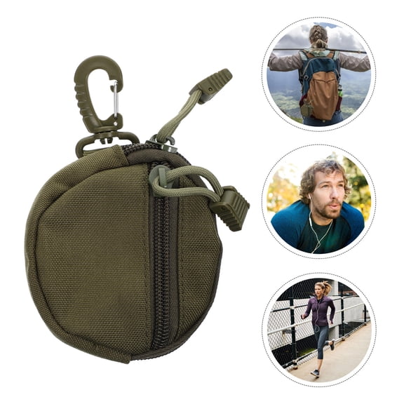 OFFIGAM Portable Green Headphone Storage Pouch and Purse, Wear-Resistant, Back to School Essential, 1 Pack
