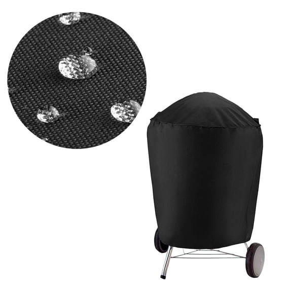 OFFIGAM Barbecue Grill Cover Black 210D Polyester Heavy Duty Outdoor BBQ Tool Protector