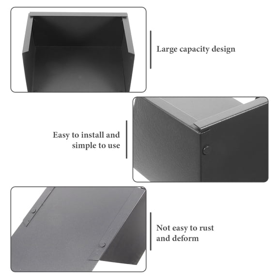 OFFIGAM Gutter Downspout Splash Guard Rain Gutter Extender Aluminum Alloy 1Set 8.9X6.9X3.9In