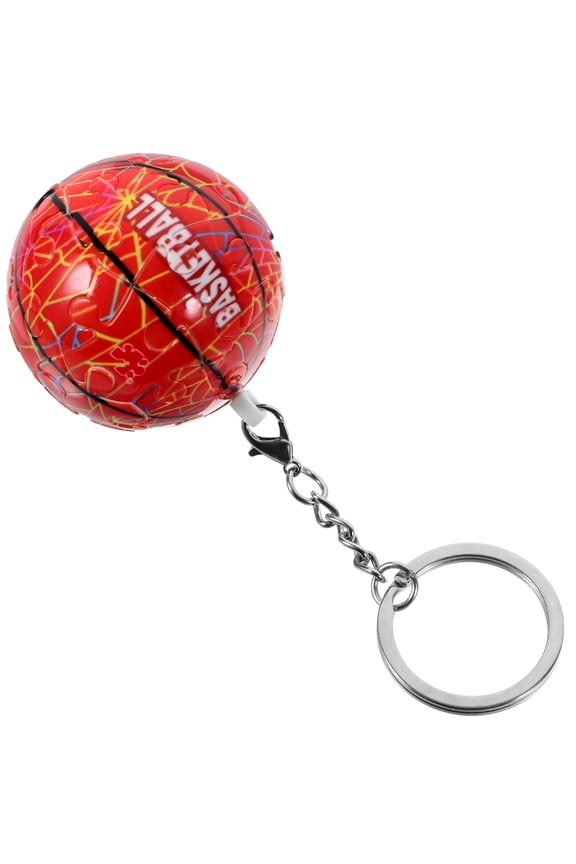 Plastic Basketball Keychain Pendant for Sports Fans, Special Events, , and Accessories