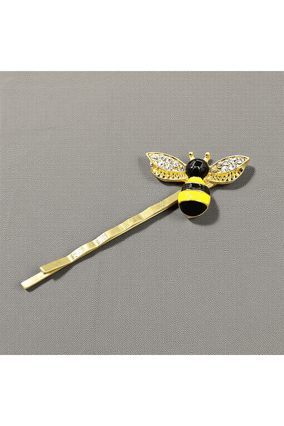Bee Hair Clips Cute Simple Design Alloy for Women in Meeting 1Pack