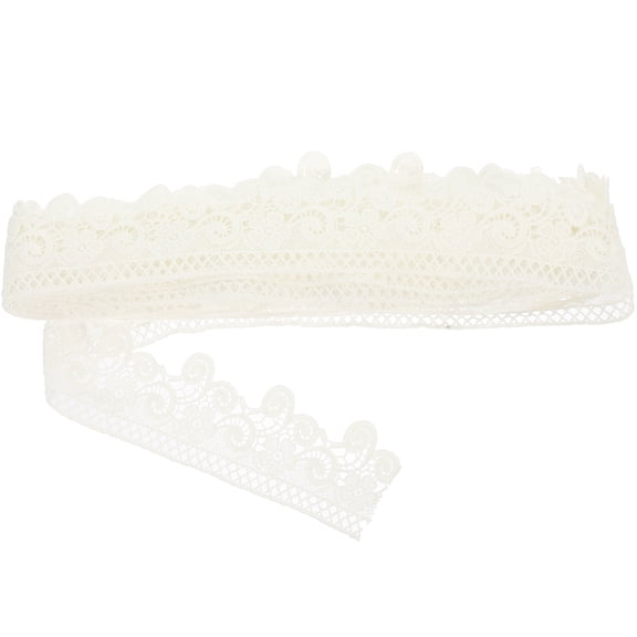 OFFIGAM Beige Lace Ribbon 1.5 Inch x for Crafting, Wrapping, Home Decor and Accessories