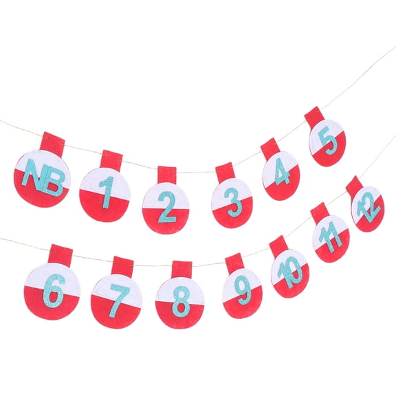OFFIGAM Birthday Party Banner Hanging Number Flags with Clips for Memorable Event Decoration