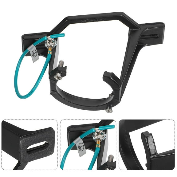 OFFIGAM Black Aluminum Adjustable Ceiling Fan Mounting Bracket for Outdoor Patios and Sloped Ceiling Installation