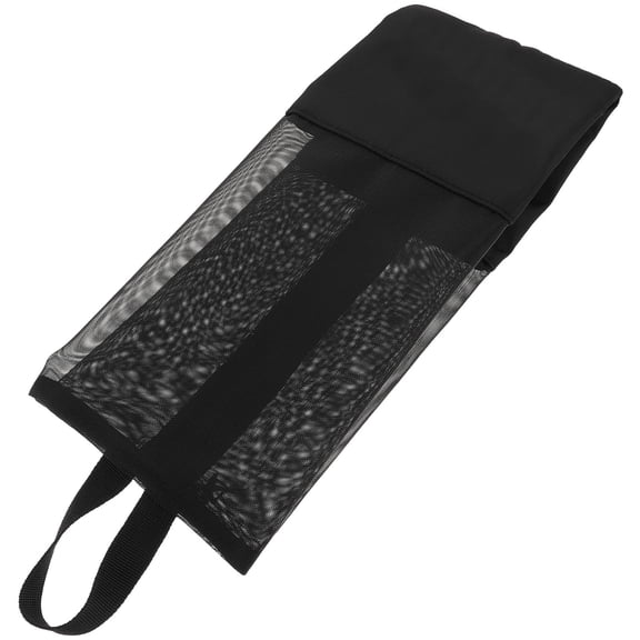 OFFIGAM Black Ballet Dance Bag for Girls with Mesh Design Durable Zipper Storage for Dance Shoes 15.5 x 11.5 inches