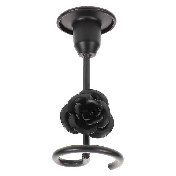 OFFIGAM Black Candle Holder Table Centerpiece with Unique Design for Dinner Party