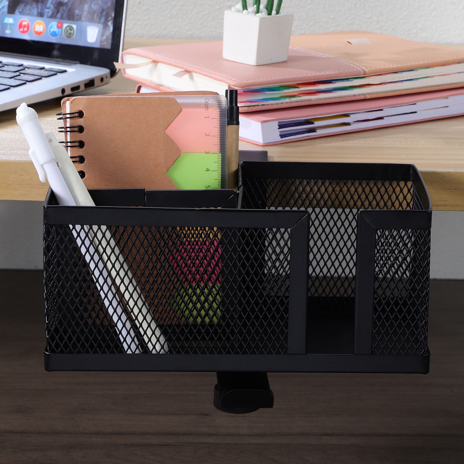 OFFIGAM Black Desktop Organizer Set for Office Accessories Storage and Efficient Workspace Organization