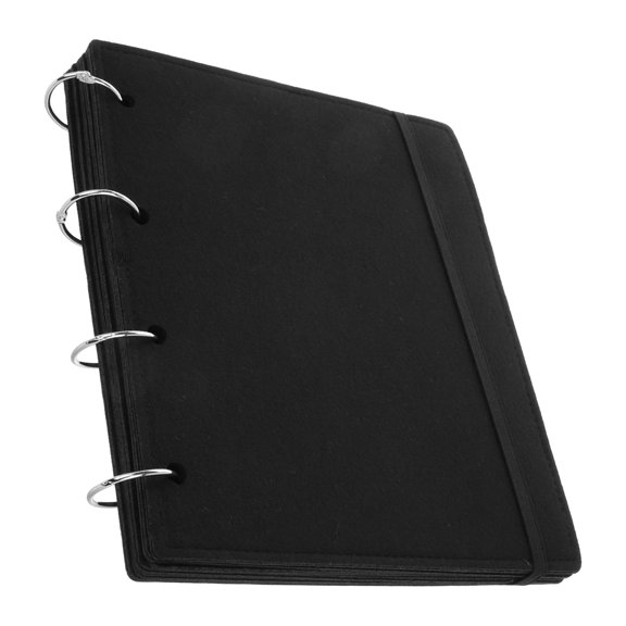 OFFIGAM Portable Black Felt Pin Display Album with Multi Functional Design