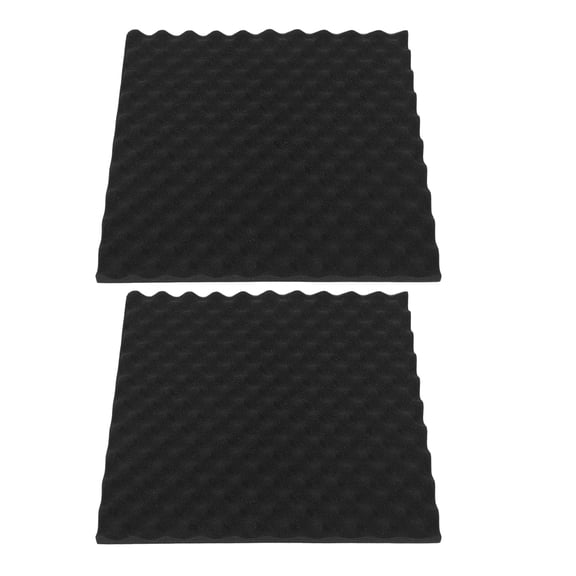 OFFIGAM Black Foam Ceiling Panels for Home Acoustic Soundproofing High Density Design Easy Installation 2PCS
