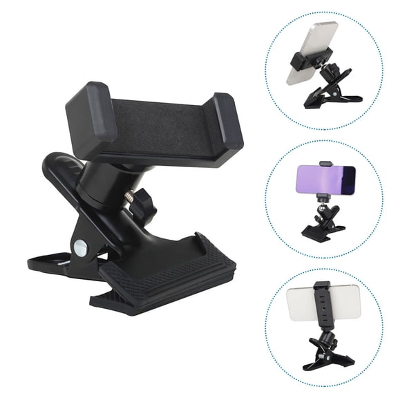 OFFIGAM Black Guitar Phone Stand with 360 Degree Rotation for Live Video Recording and Teaching