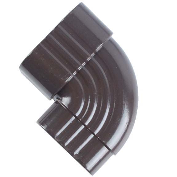 OFFIGAM Black Aluminum Gutter Downspout Elbow Adapter 90 Degree with Splitter