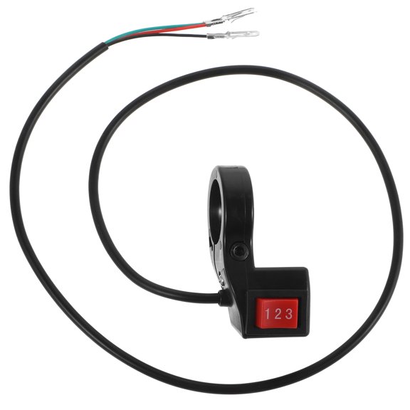 OFFIGAM Black Motorcycle Handlebar Switch with Adjustable Speed for Outdoor Electric Motorcycles