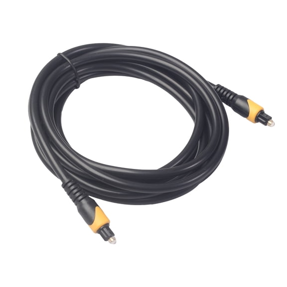 OFFIGAM Black Square Port Fiber Audio Cable for Speakers High Fidelity Low Loss Digital Audio