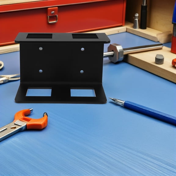 OFFIGAM Heavy Duty Black Steel Trailer Hitch Mounting Bracket for Truck Bed, and Towing Accessory