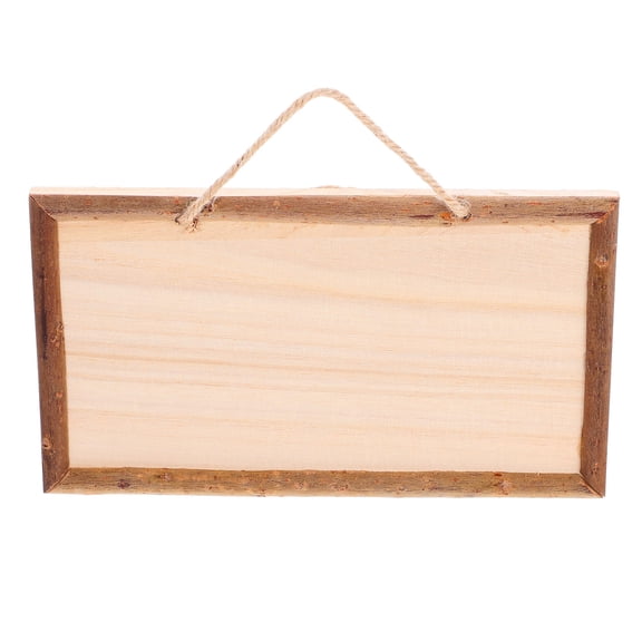 OFFIGAM Blank Square Wood Plaque Multi-Use 1 Piece for Shop Signage and Craft Projects
